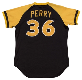 1979 Gaylord Perry Game Used & Signed San Diego Padres Road Jersey (JSA)
